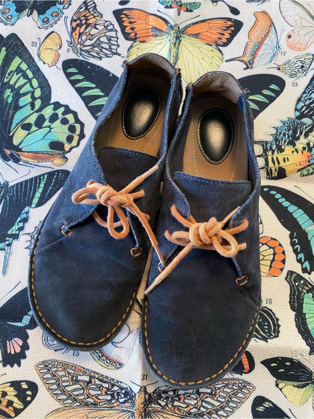 Black Suede Casual Lace-Up Shoes